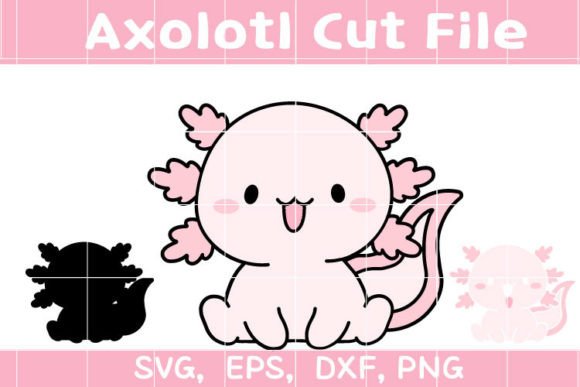 Axolotl SVG Graphics & Illustrations