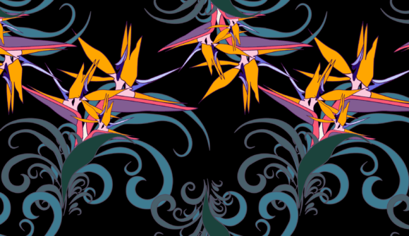 Bird of Paradise Strelitzia Pattern: Graphics & Patterns