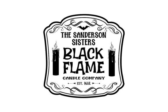 Black Flame Candle: A Graphic Asset for Crafts and Branding