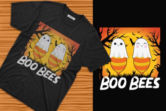 Boo Bees Halloween Graphics & T-Shirt Designs