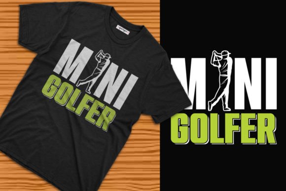 Mini Golfer T-Shirt Design: Graphics for Playful Branding