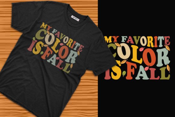 My Favorite Color is Fall Graphics & T-Shirt Designs