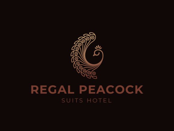 Peacock Suites Hotel Logo Template: Graphics & Logos