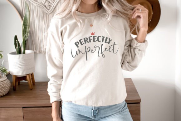 Perfectly Imperfect SVG: Mom Quote Graphics for Crafts & Content