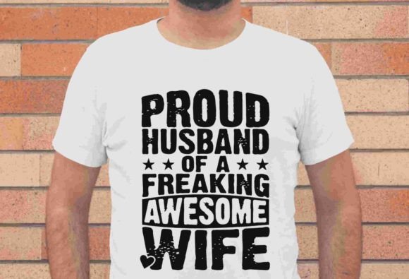 Proud Husband & Bride SVG Graphics for T-Shirt Designs