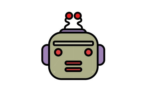 Robot Face Graphics & Illustrations