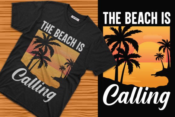 The Beach is Calling T-Shirt Design Graphics